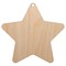 Star Curved Points Unfinished Craft Wood Holiday Christmas Tree DIY Pre-Drilled Ornament